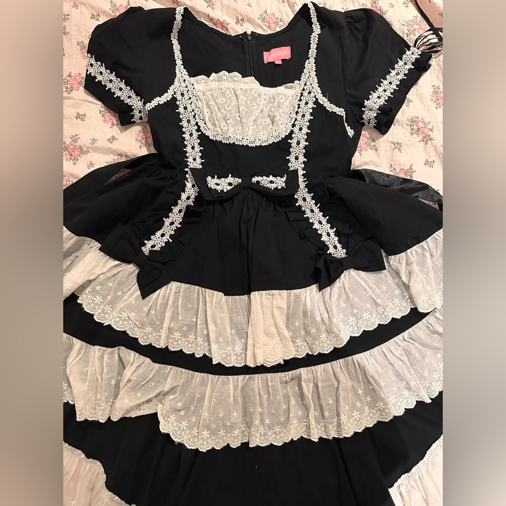Sugar thrillz dolls kill gothic lolita high low dress